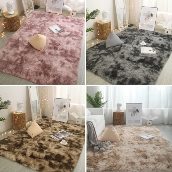 Plush carpet living room Decoration Children bedroom carpet Fluffy Mat for hallway Non-slip Hair Rugs Bedside designs room Mat - Image 6