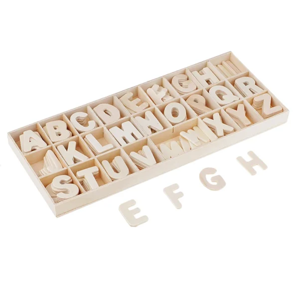 Wooden Letters Natural Alphabet Letters And Numbers Personalised DIY Craft Home Decor Wedding Birthday Xmas Party Name Design