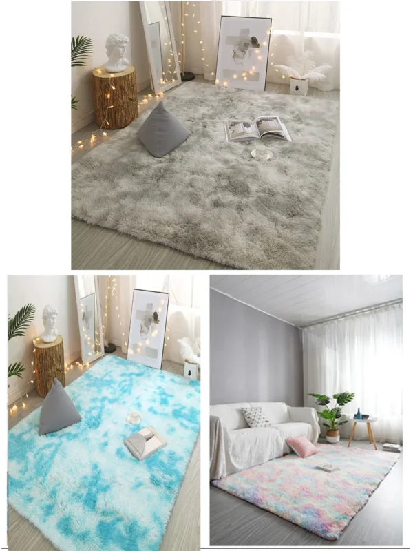 Plush carpet living room Decoration Children bedroom carpet Fluffy Mat for hallway Non-slip Hair Rugs Bedside designs room Mat - Image 5