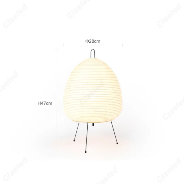 Japanese Design Akari Noguchi Yong Table Lamp Rice Paper Standing Lamp Living Room Home Decor Study Bedroom Bar Light Fixtures - Image 6