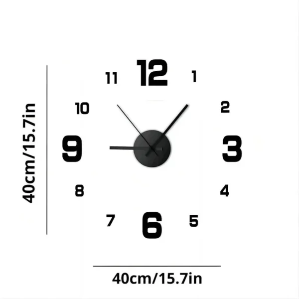 DIY Modern Design Large Wall Clock Fashion Decorative Living Room Wall Clock Home Decoration Clocks Decor Decoration for Bedroom - Image 6