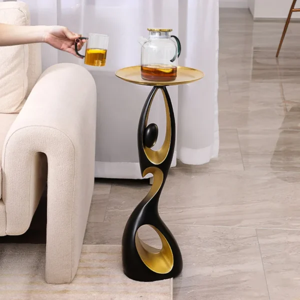 Creative Home Decor Art Abstract Sofa Side Table Light Luxury Living Room Porch Decoration Corner Table Designer Furniture - Image 3