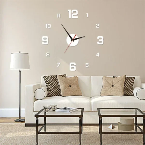 DIY Modern Design Large Wall Clock Fashion Decorative Living Room Wall Clock Home Decoration Clocks Decor Decoration for Bedroom - Image 2