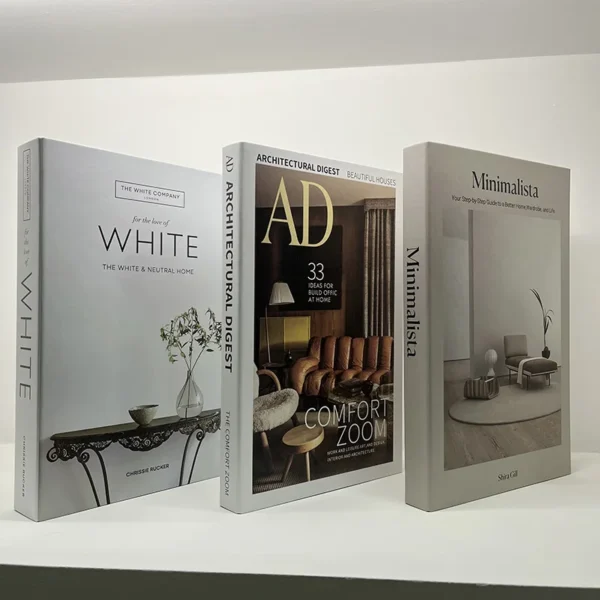 3pcs/Set Fashion Books Decoration Luxury Decorative Book Designer Living Room Decoration Simulation Books Home Decor Gifts - Image 2