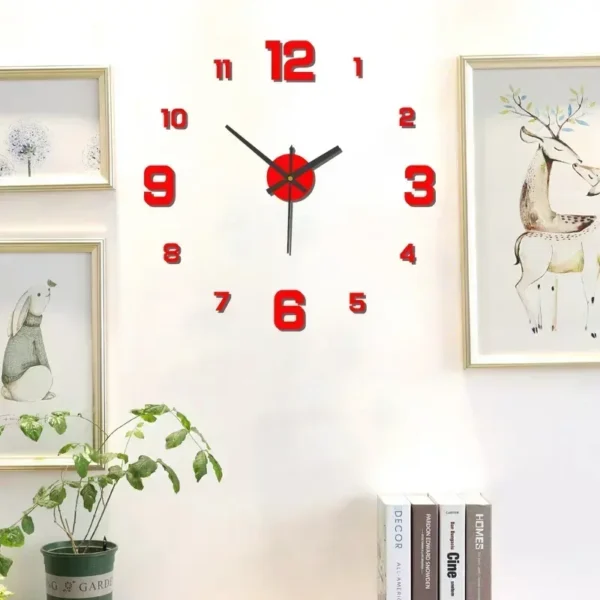 DIY Modern Design Large Wall Clock Fashion Decorative Living Room Wall Clock Home Decoration Clocks Decor Decoration for Bedroom - Image 4