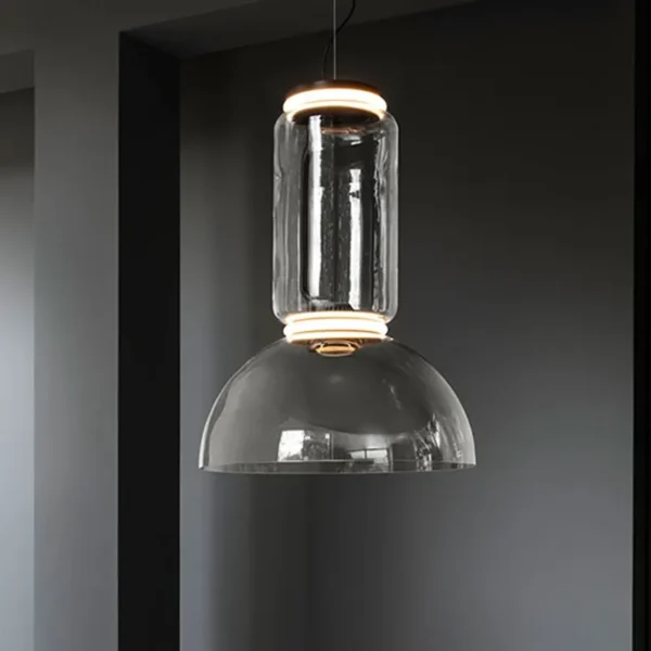 Nordic Glass Shade Led Pendant Lamps Black Minimalist Decor for Living Table Dining Room Chandelier Home Design Lighting Fixture