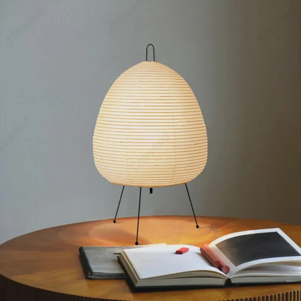 Japanese Design Akari Noguchi Yong Table Lamp Rice Paper Standing Lamp Living Room Home Decor Study Bedroom Bar Light Fixtures - Image 3