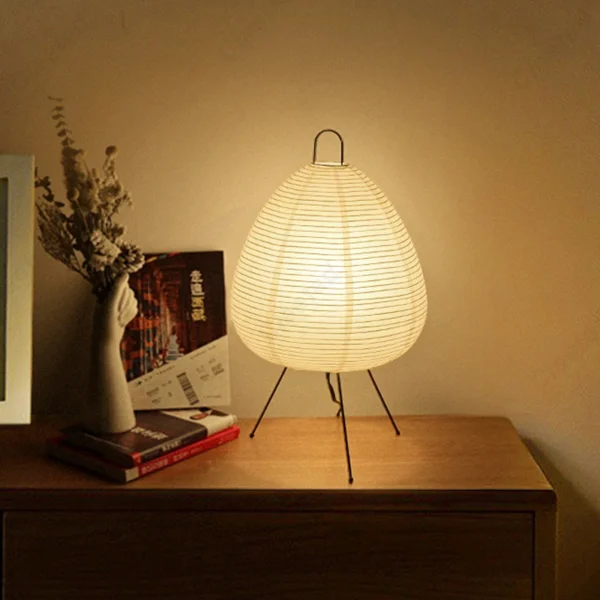 Japanese Design Akari Noguchi Yong Table Lamp Rice Paper Standing Lamp Living Room Home Decor Study Bedroom Bar Light Fixtures - Image 2