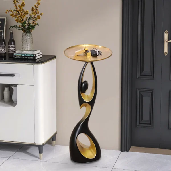 Creative Home Decor Art Abstract Sofa Side Table Light Luxury Living Room Porch Decoration Corner Table Designer Furniture - Image 4